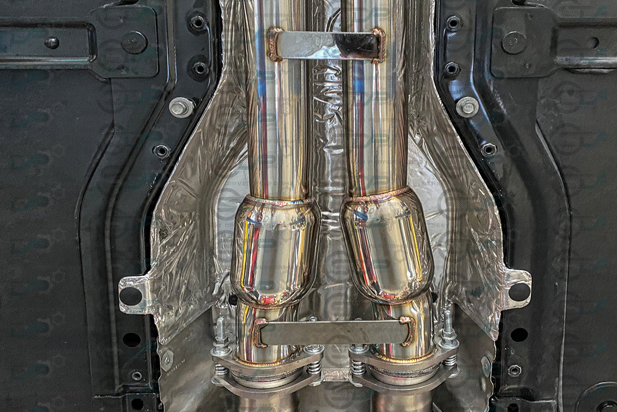 C7 Corvette - 3" Stainless Racing Double X-Pipe Exhaust